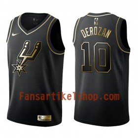NBA San Antonio Spurs Trikot DeMar DeRozan 10 Nike Schwarz Golden Edition Swingman - Herren